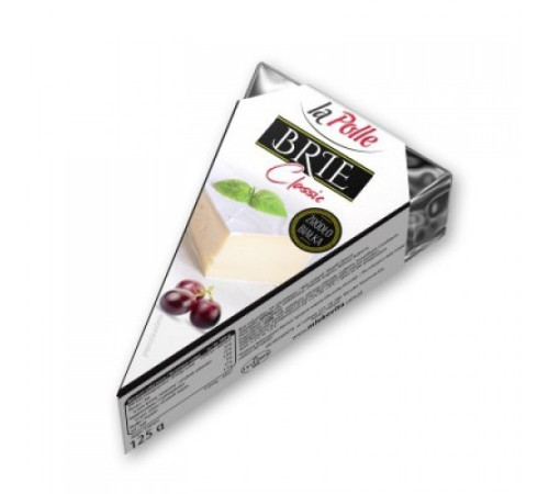 Сир м`який, Mlekovita, BRIE Classic трикутник 125г