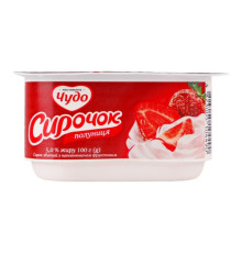 Сирочок, Чудо, Смачненький, Полуниця 5% 100г СТАКАН