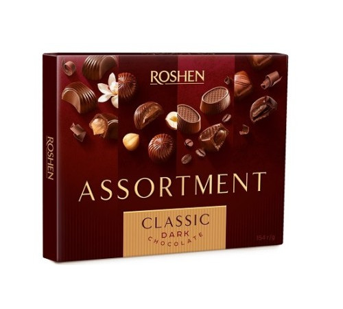 Цукерки, Roshen, Assortment Classic 154г КОРОБКА