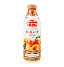 Йогурт, Ферма, 750г Персик натуральний 1.5%