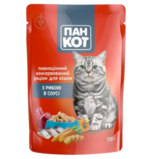 Корм для котів, Пан Кот, Риба 100 г
