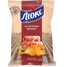 Чипси, Люкс, 125г Бекон картопляні