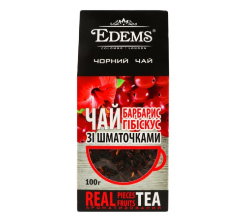 Чай, Edems, 100г Барбарис заварний чорний