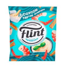Сухарики, Flint, 70г Креветки + соус Тартар