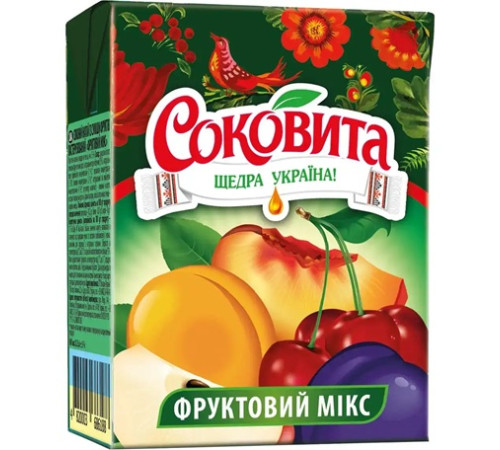 Сік, Соковита, 200мл Фруктовий мікс
