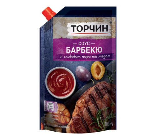 Соус, Торчин, Барбекю зі сливовим пюре та медом 200 г