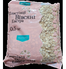 Пластівці вівсяні, Екстра, Прозапас, 0,5кг
