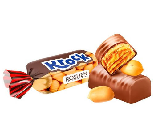 Цукерка, Roshen, Krock з арахісовою пастою 1кг