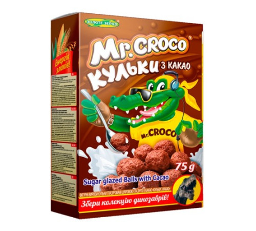 Сніданки сухі, Mr. Croco, Кульки Какао 75г