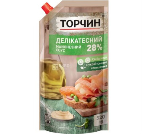 Майонез, Торчин, Делікатесний 30% 520гр.