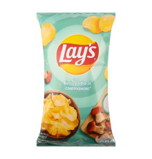 Чипси, Lay`s, 120г Білі гриби зі сметаною картопляні