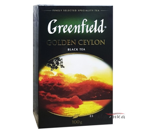 Чай, Greenfield, 100г заварний GOLDEN CEYLON чорн.