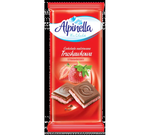 Шоколад, Alpinella, Полуниця 100 г
