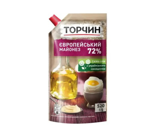 Майонез, Торчин, Європейський 72% 520гр.
