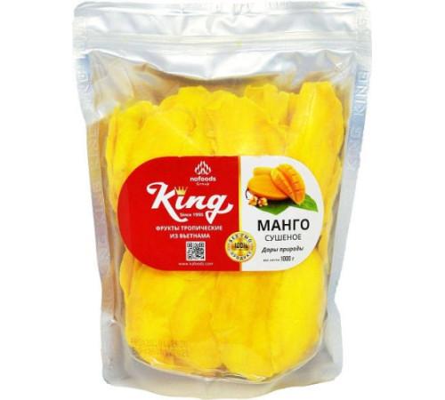 Манго, King, сушене, 250г
