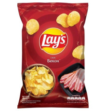 Чипси, Lay`s, 120г Бекон картопляні