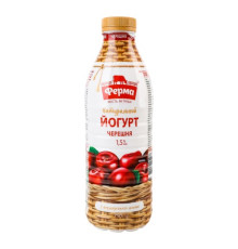 Йогурт, Ферма, 750г Черешня натуральний 1.5%