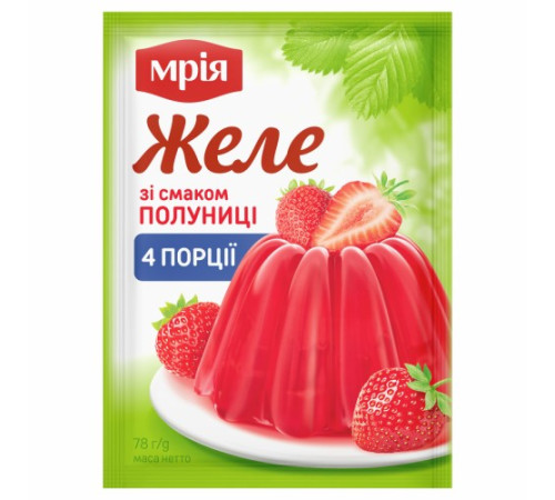 Желе, Мрія, Полуниця, 78 г