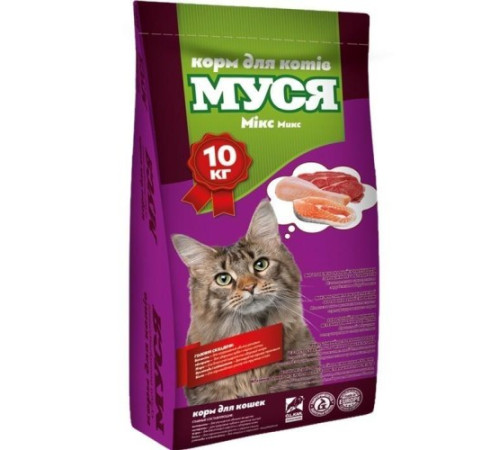 Корм для котів, Муся, Мікс сухий (фас.10кг)