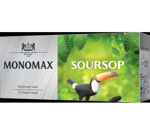 Чай, Мономах, 25пак, Soursop зелений